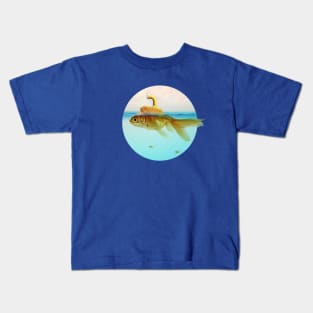 Goldfish Submarine Kids T-Shirt